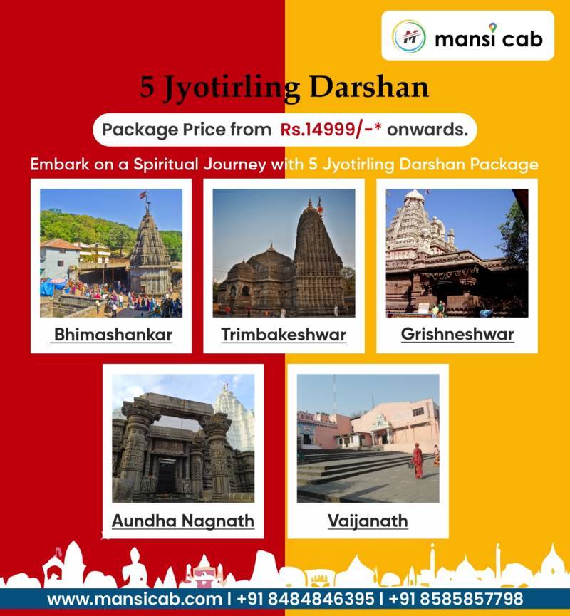 Embark on a Spiritual Journey with 5 Jyotirling Darshan Package - Mansi Cab Service