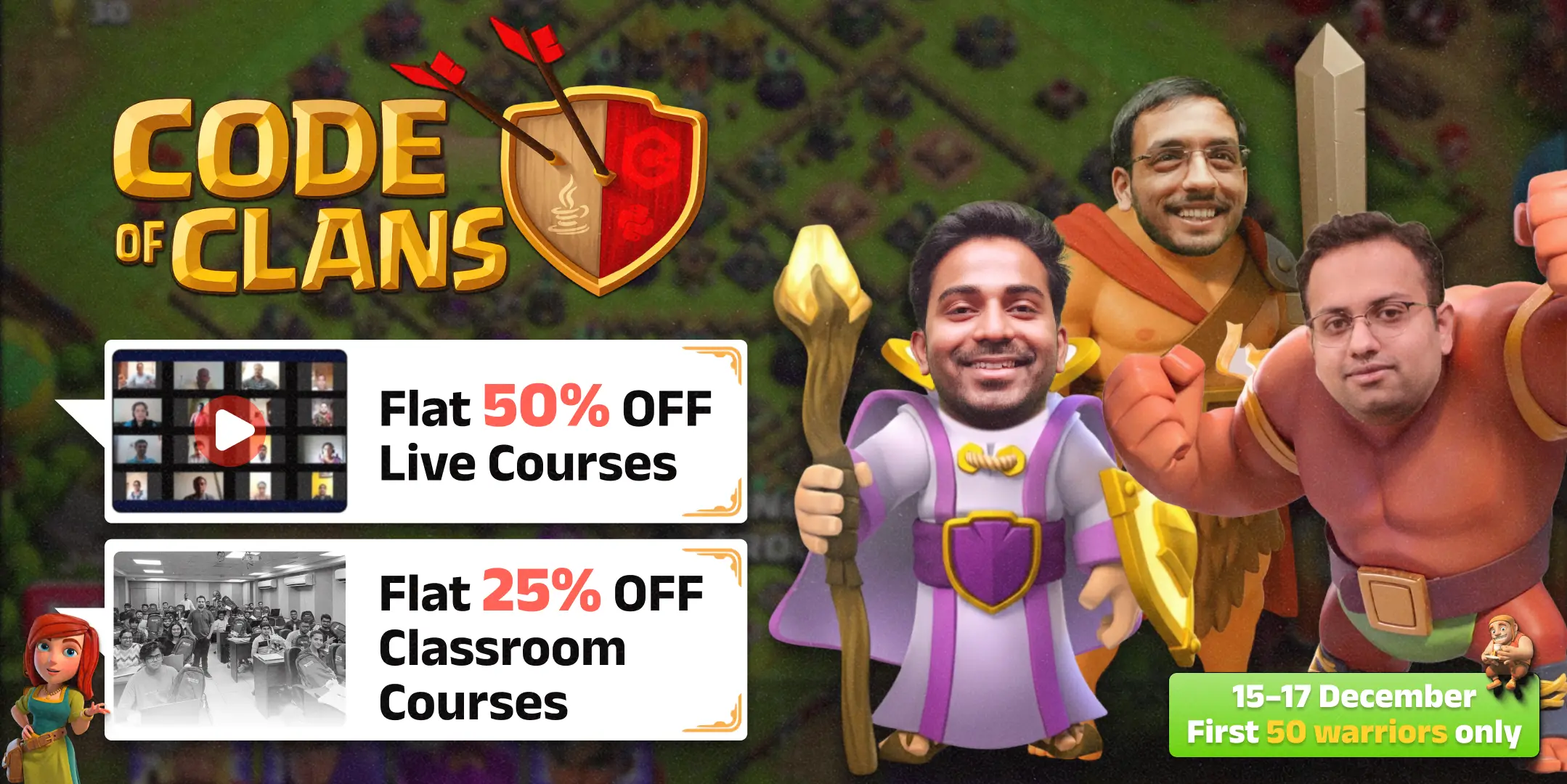 Clash of Codes offer banner