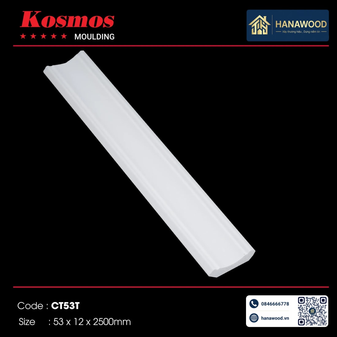 Phào Cổ Trần Kosmos CT53T - Hanawood TP.HCM