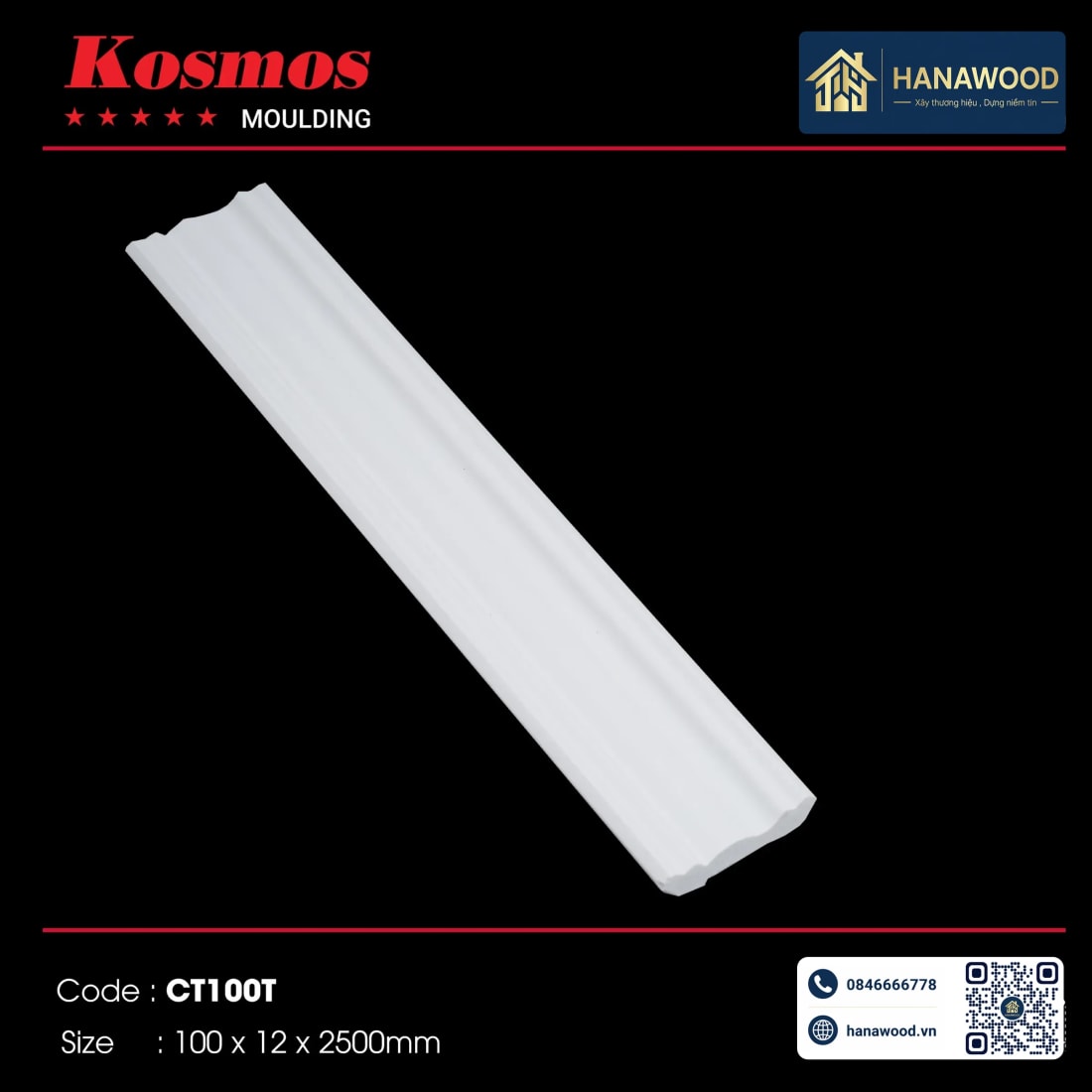 Phào Cổ Trần Kosmos CT100T - Hanawood TP.HCM