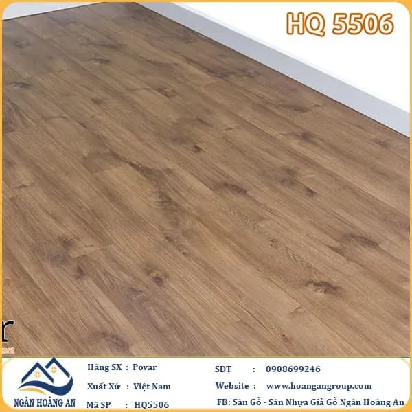 Sàn Gỗ Công Nghiệp Povar HQ5506 Dày 8mm – Povar