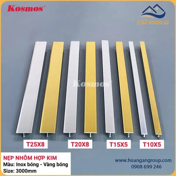 Bộ Sưu Tập Nẹp T Nhôm Hợp Kim Kosmos – Kosmos Việt Nam