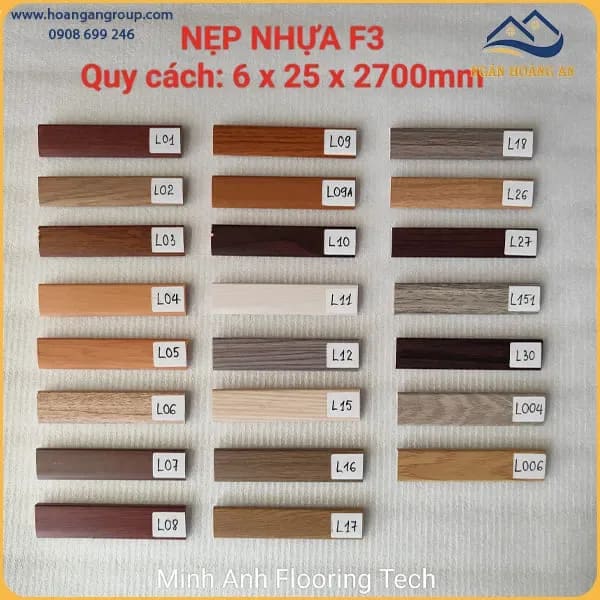 Nẹp Chữ L Kết Thúc Sàn Nhựa MIA – MIA