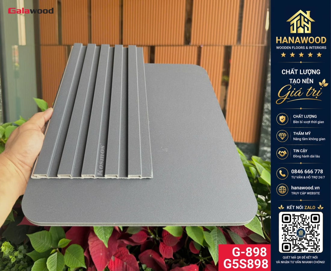 Galawood G5S898 8mm Lam Sóng Ánh Kim Xanh Đen sang trọng hiện đại