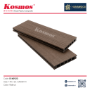 Sàn Ngoài Trời Lỗ Vuông 2 Lớp Phủ Polymer Kosmos S140V23 Walnut