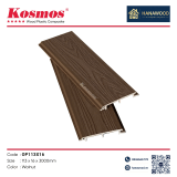 Tấm Ốp Gỗ Nhựa Ngoài Trời Phủ ASA Kosmos OP113X16 Walnut - Hanawood TP.HCM