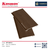 Tấm Ốp Tường Gỗ Nhựa Phủ ASA Kosmos OP140X12 Walnut - Hanawood TP.HCM