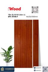 Tấm Nhựa Ốp Tường Nano Giả Vân Gỗ iWood W105-F - Hanawood TP.HCM