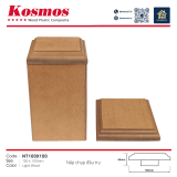 Nắp Bịt Đầu Trụ Pergola Kosmos NT100X100 Light Wood - Hanawood Bình Tân TP.HCM