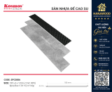 Sàn Nhựa Giả Bê Tông Hèm Khóa Kosmos SPC5006 4mm tông xám xi măng
