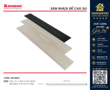 Sàn Nhựa Hèm Khoá Giả Gỗ Kosmos SPC6001 5mm đế cao su êm chân