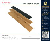 Sàn Nhựa Hèm Khoá Giả Gỗ Kosmos SPC6003 5mm góc ghép hèm khóa liên kết