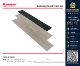 Sàn Nhựa Hèm Khóa Vân Gỗ Kosmos SPC6005 5mm góc cận cảnh lõi nhựa chịu lực