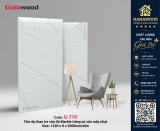 Galawood G-710 8mm Vân Đá PET Marble Trắng Sứ Vân Mây Nhạt