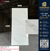 Galawood G-710 8mm Vân Đá PET Marble Trắng Sứ chi tiết bề mặt bóng sáng sang trọng