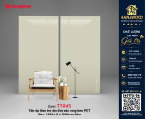 Tấm Ốp Than Tre Kosmos TT-845 Vàng Kem PET bề mặt bóng mịn dễ lau chùi