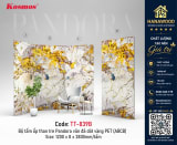 Tấm Ốp Than Tre Pandora Vân Đá Dát Vàng PET Kosmos TT-839 tấm C ốp vách trang trí