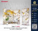 Tấm Ốp Đa Năng Sợi Than Tre Pandora Vân Đá Dát Vàng Kosmos TT-840 trọn bộ cao cấp