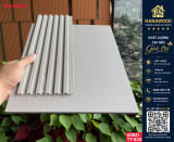 Lam Sóng Sợi Than Tre Kosmos 6S841 Vân Vải Xám Ánh Kim bề mặt mịn đẹp