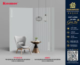 Tấm Ốp Than Tre Kosmos TT-841CX Vân Vải Xám Ánh Kim ấm cúng nhẹ nhàng