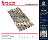 Lam 6 Sóng Inox 304 Bóng Gương Kosmos ILS144X12-BG Bạc Gương bề mặt sáng bóng