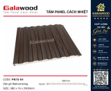 Ốp Tường Ngoài Trời Tấm Ốp Panel Giả Gỗ Galawood PN7S-04 tông ấm sang trọng