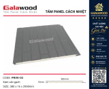 Ốp Tường Ngoài Trời Tấm Panel Galawood PNVD-02 Xám Vân Gạch chống bám bẩn