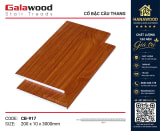 Cổ Bậc Cầu Thang Nhựa Giả Vân Gỗ Galawood CB-917 tông xám tinh tế tối giản