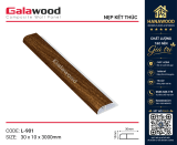 Nẹp Kết Thúc Tấm Ốp Tường Galawood L901 Giả Vân Gỗ thi công đơn giản