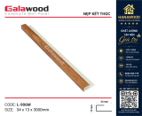Phụ Kiện Nẹp Kết Thúc Tấm Ốp Tường Galawood L906 Giả Vân Gỗ - Hanawood TP.HCM