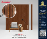 Ốp Tường Ốp Trần Lam 5 Sóng Nhựa Giả Gỗ Kosmos 5ST-929 chịu nước 100%