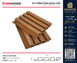 Lam 4 Sóng Gỗ Nhựa Phủ ASA Galawood G-4S219X25 Golden Teak chi tiết kết cấu hèm khóa