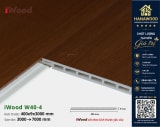 Ốp Tường Nano Giả Gỗ iWood W40-4 bề mặt vân gỗ tự nhiên không bám bụi