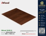 Tấm Nhựa Ốp Tường Ốp Trần Nano Giả Gỗ iWood W40-6 chống mối mọt độ bền cao
