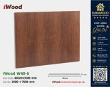 Tấm Nhựa Ốp Tường Nano iWood W40-6 chi tiết hèm âm dương ghép nối chuẩn xác
