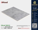 Tấm Nhựa Ốp Tường Nano Giả Bê Tông iWood W40-8 tông màu xám hiện đại độc đáo
