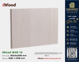 Tấm Nhựa Ốp Tường Nano iWood W40-16 chi tiết rãnh hèm ghép nối vuông vắn