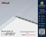 Ốp Tường Nano Giả Gỗ iWood W40-16 góc nhìn thực tế công trình thi công nội thất