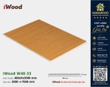 Tấm Nhựa Ốp Tường Ốp Trần Nano Giả Gỗ iWood W40-33 bề mặt phủ vân gỗ cao cấp