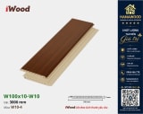 Tấm Nhựa Ốp Tường Nano iWood W10-4 góc cận mặt cắt chân hèm chắc chắn