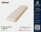 Tấm Nhựa Ốp Trần Nano iWood W10-16 cận cảnh chất liệu phôi nhựa dày dặn