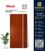 Tấm Nhựa Ốp Tường Nano Giả Vân Gỗ iWood W105-F góc chụp cận cảnh khớp hèm khóa khít