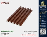 Tấm Nhựa Lam 5 Sóng Giả Gỗ iWood 5S20-3 khả năng chống nước tuyệt đối không mối mọt