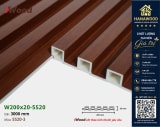 Lam 5 Sóng Nhựa Giả Gỗ iWood 5S20-3 chi tiết khớp nối lắp ghép vuông vắn