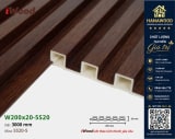 Lam 5 Sóng Nhựa Giả Gỗ iWood 5S20-5 mảng tường hoàn thiện góc chụp tổng quan