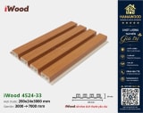 Tấm Nhựa Ốp Tường Lam 4 Sóng Cao Giả Gỗ iWood 4S24-33 màu sắc mộc mạc sang trọng