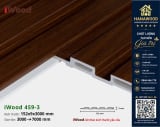Tấm Nhựa Ốp Tường Lam 4 Sóng Giả Gỗ iWood 4S9-3 mảng trần nhựa ốp lam sóng thi công thực tế