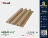 Tấm Nhựa Ốp Tường Lam 3 Sóng Cao Giả Gỗ iWood 3S30P-1 chống ẩm mốc không cong vênh