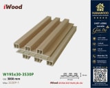 Tấm Nhựa Ốp Tường Lam 3 Sóng Cao Giả Gỗ iWood 3S30P-1 góc chụp cận cảnh hèm âm dương khít
