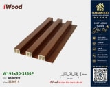 Tấm Nhựa Ốp Tường Lam 3 Sóng Cao Giả Gỗ iWood 3S30P-4 khả năng chống nước tuyệt đối